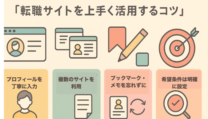 転職サイトを上手く活用するコツ