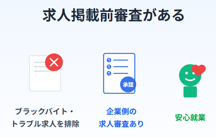 求人掲載企業にも審査がある