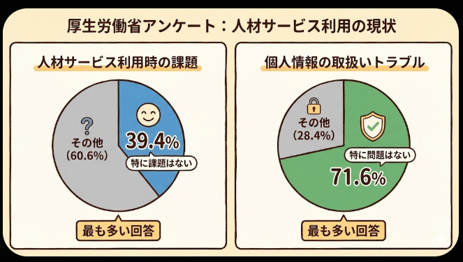 看護師の転職サイトを使った人のアンケート