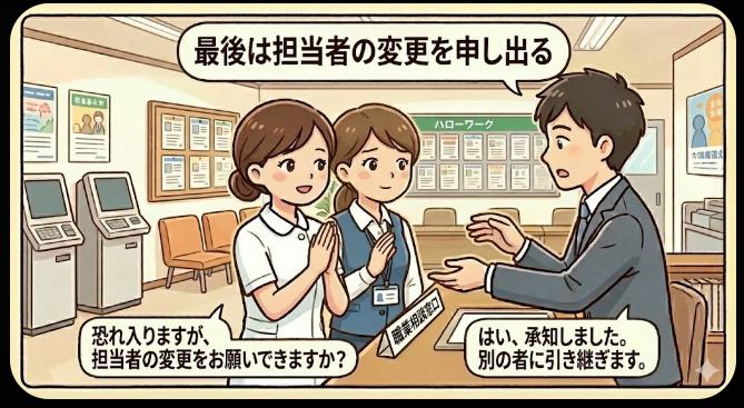 看護師の転職サイトを利用して合わない場合、担当者の変更を申し出る