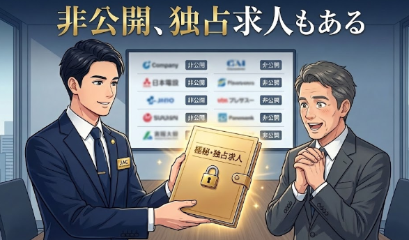 非公開、独占求人もある