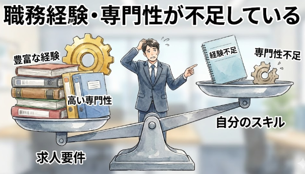 職務経験・専門性が不足している