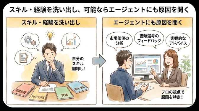 スキルや経験から理由を洗い出す