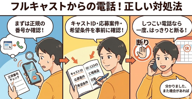 フルキャストから電話が来たときの正しい対処法