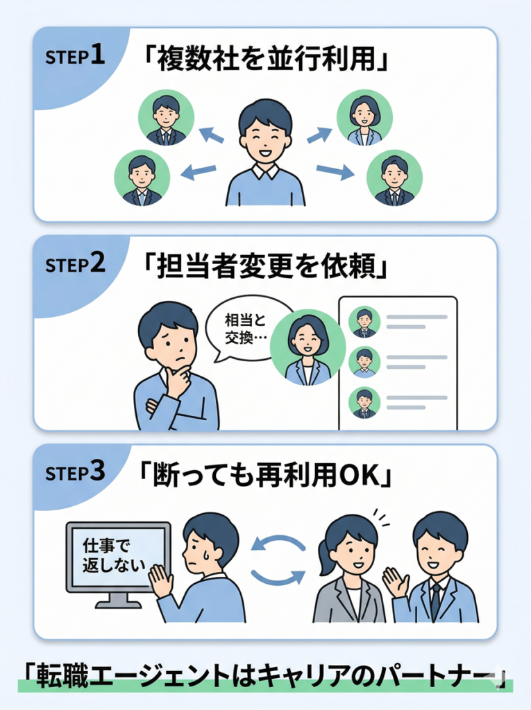 転職エージェントを上手に使うための考え方