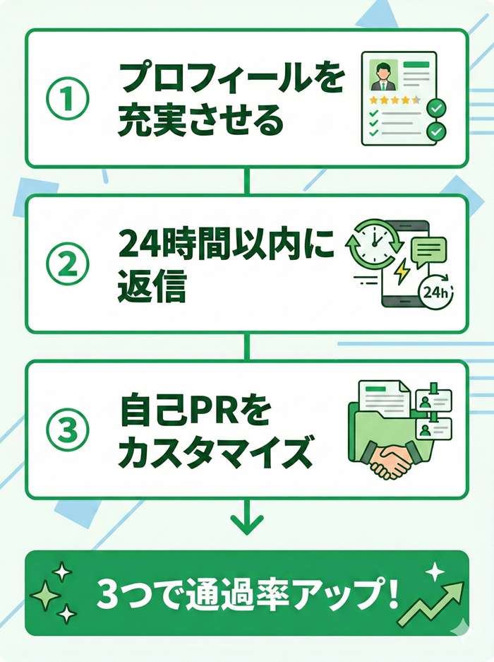 ジョブメドレーの通過率を上げるための対処法