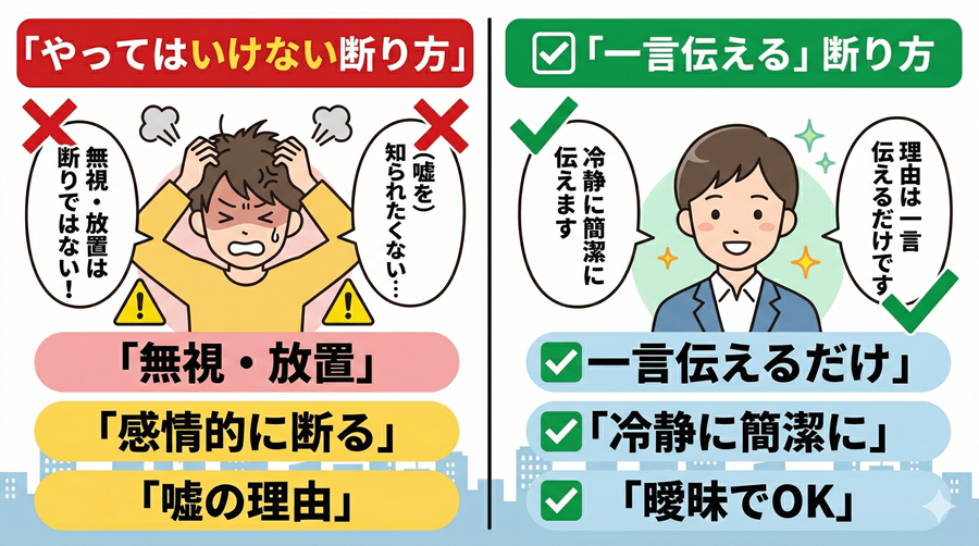 転職エージェントを断るときのNG例