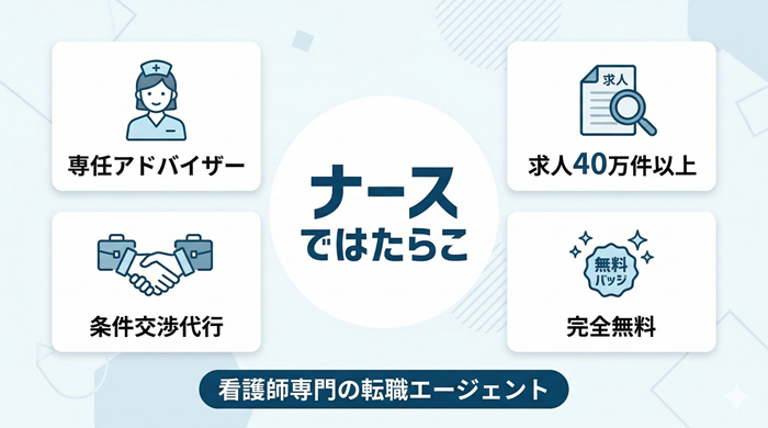 ナースではたらこの特徴