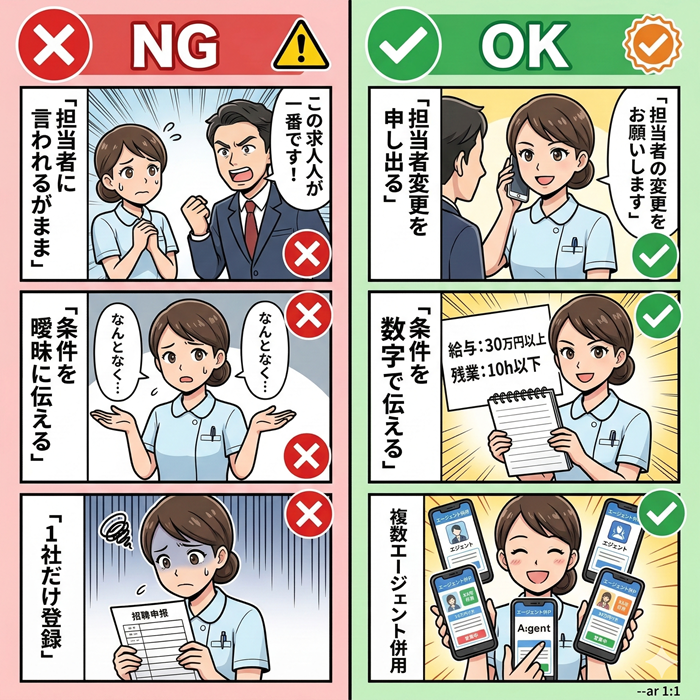 ナースではたらこの評判・口コミからわかる利用のデメリット