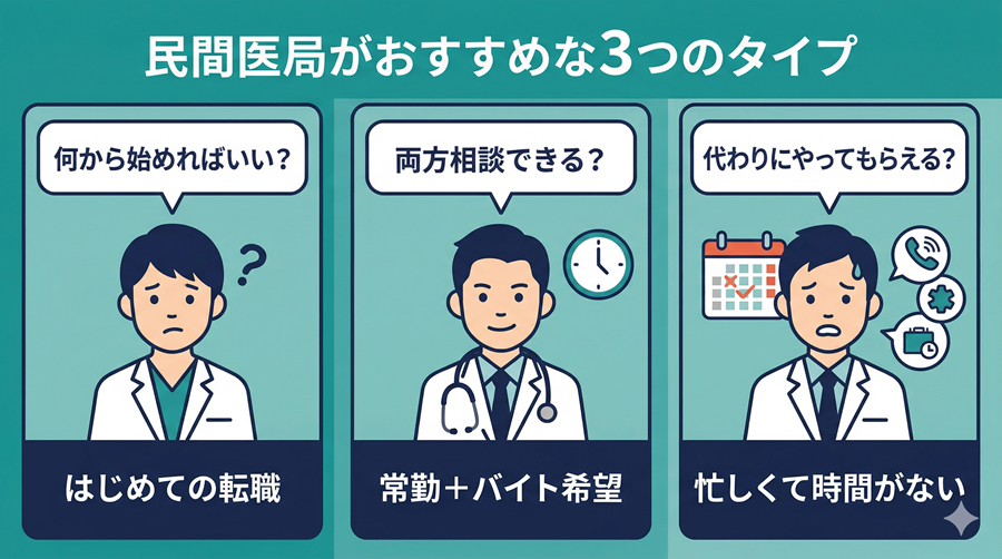 民間医局がおすすめな人
