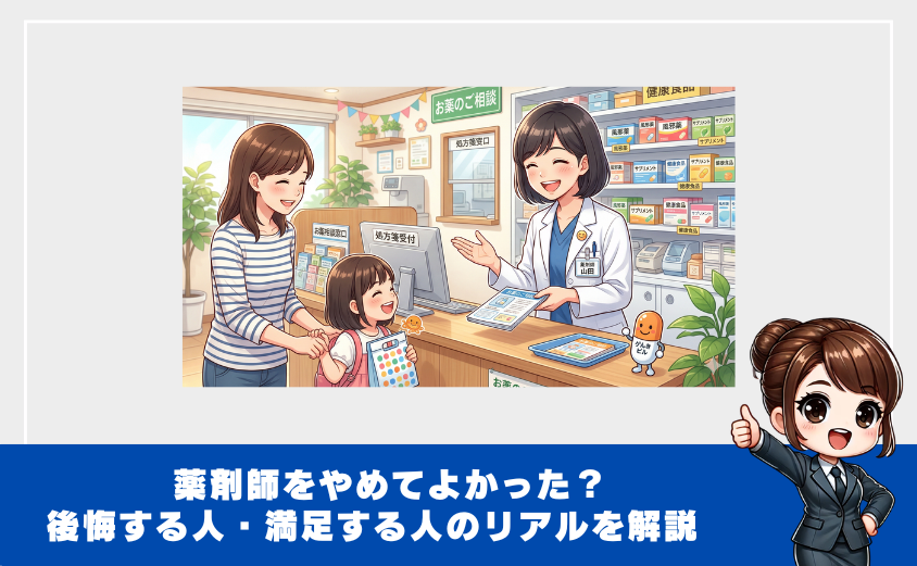 薬剤師やめてよかった