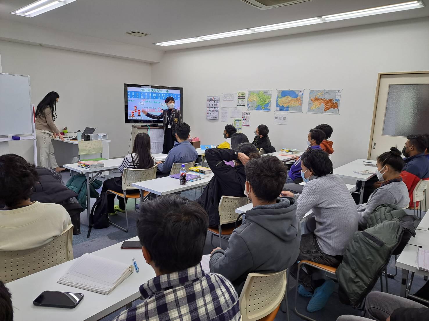 当校では1年生のうちから、進路指導をしています。