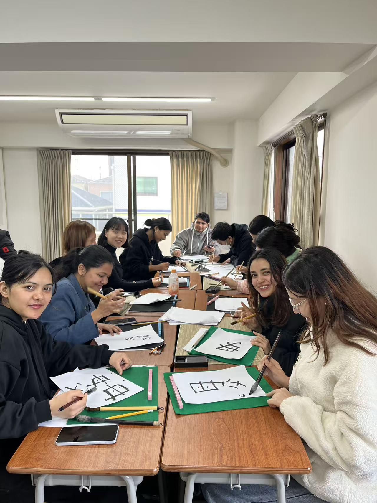 書初め授業