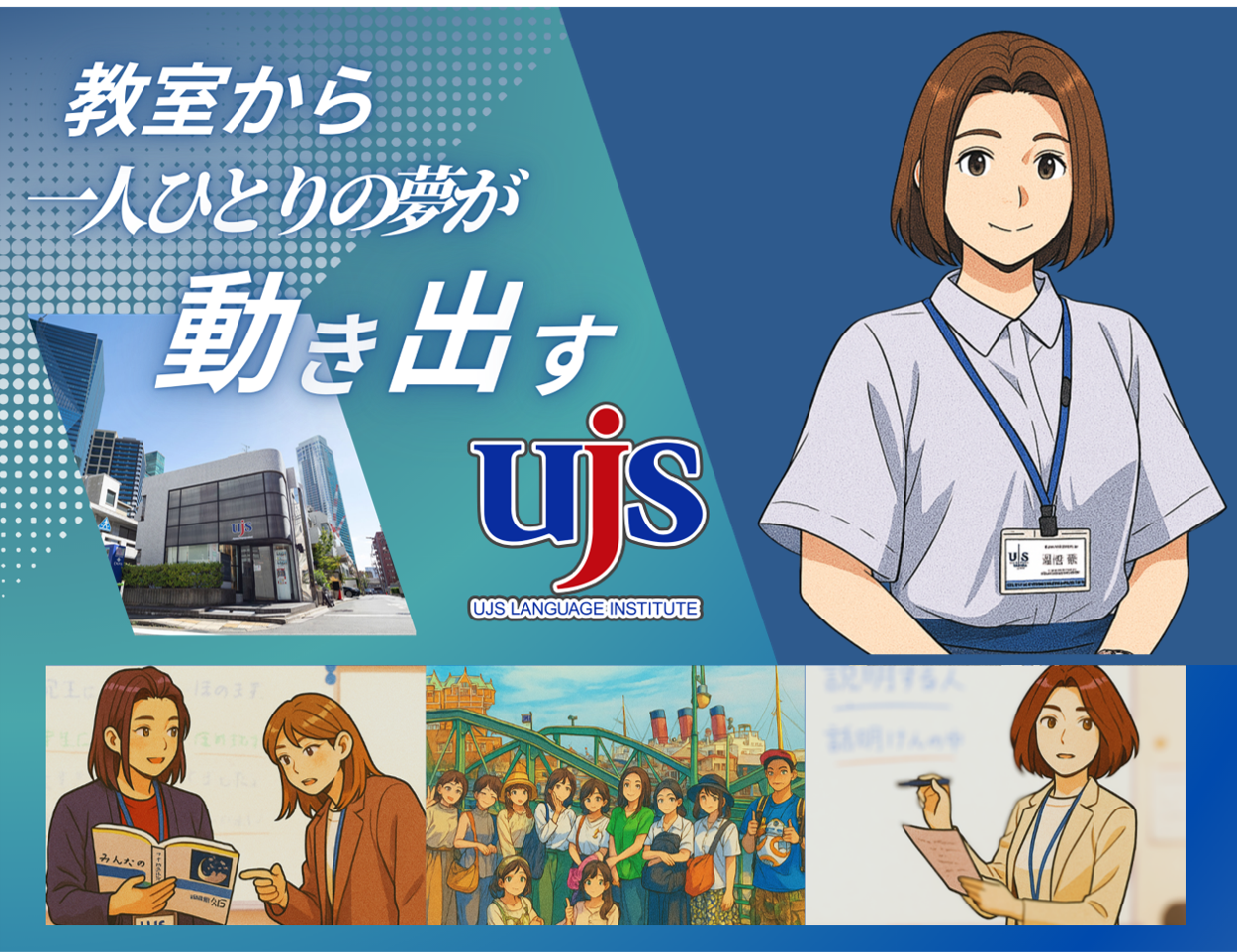 【港区六本木】UJS 告示日本語学校 非常勤講師 募集