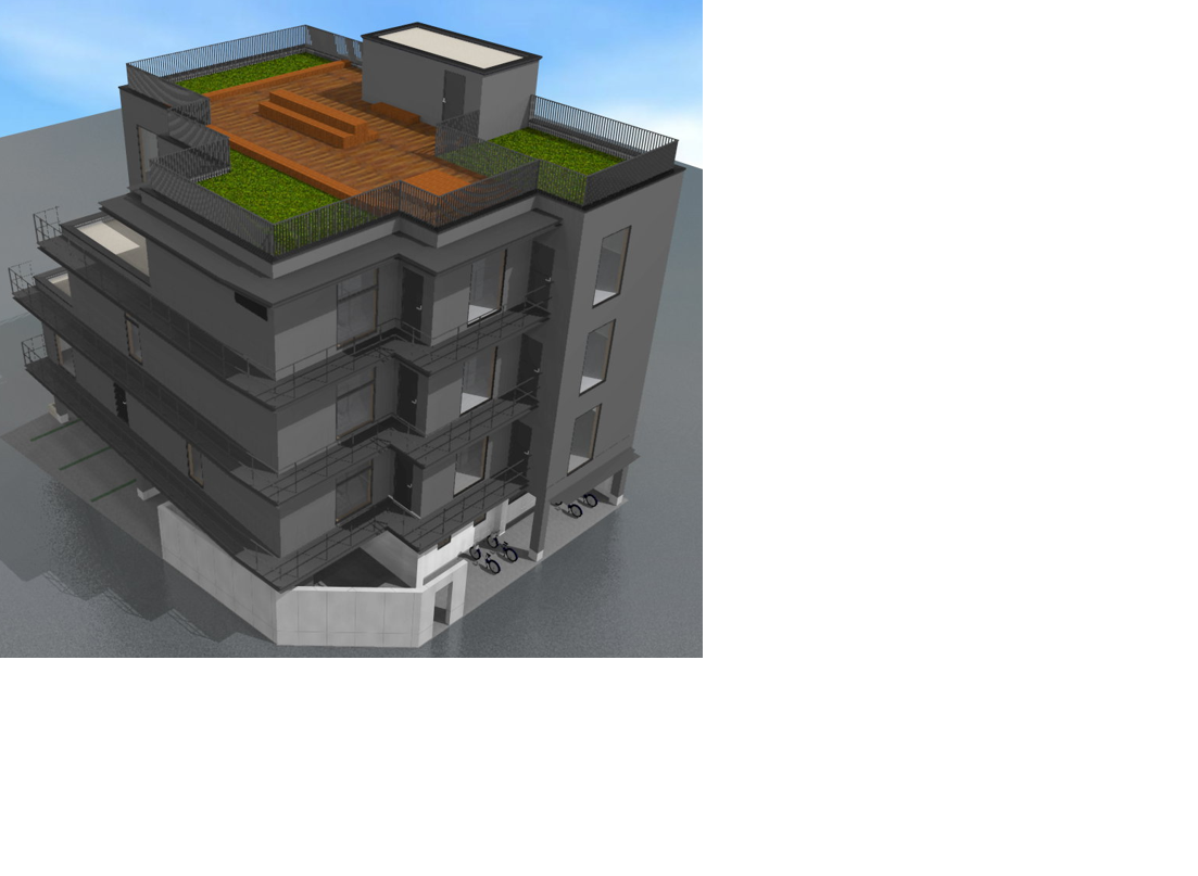 屋上庭付き4階建てのおしゃれな新築校舎です！