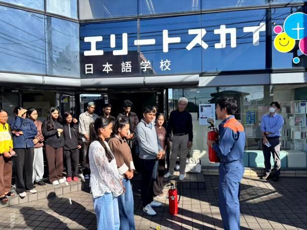 防災訓練の様子です