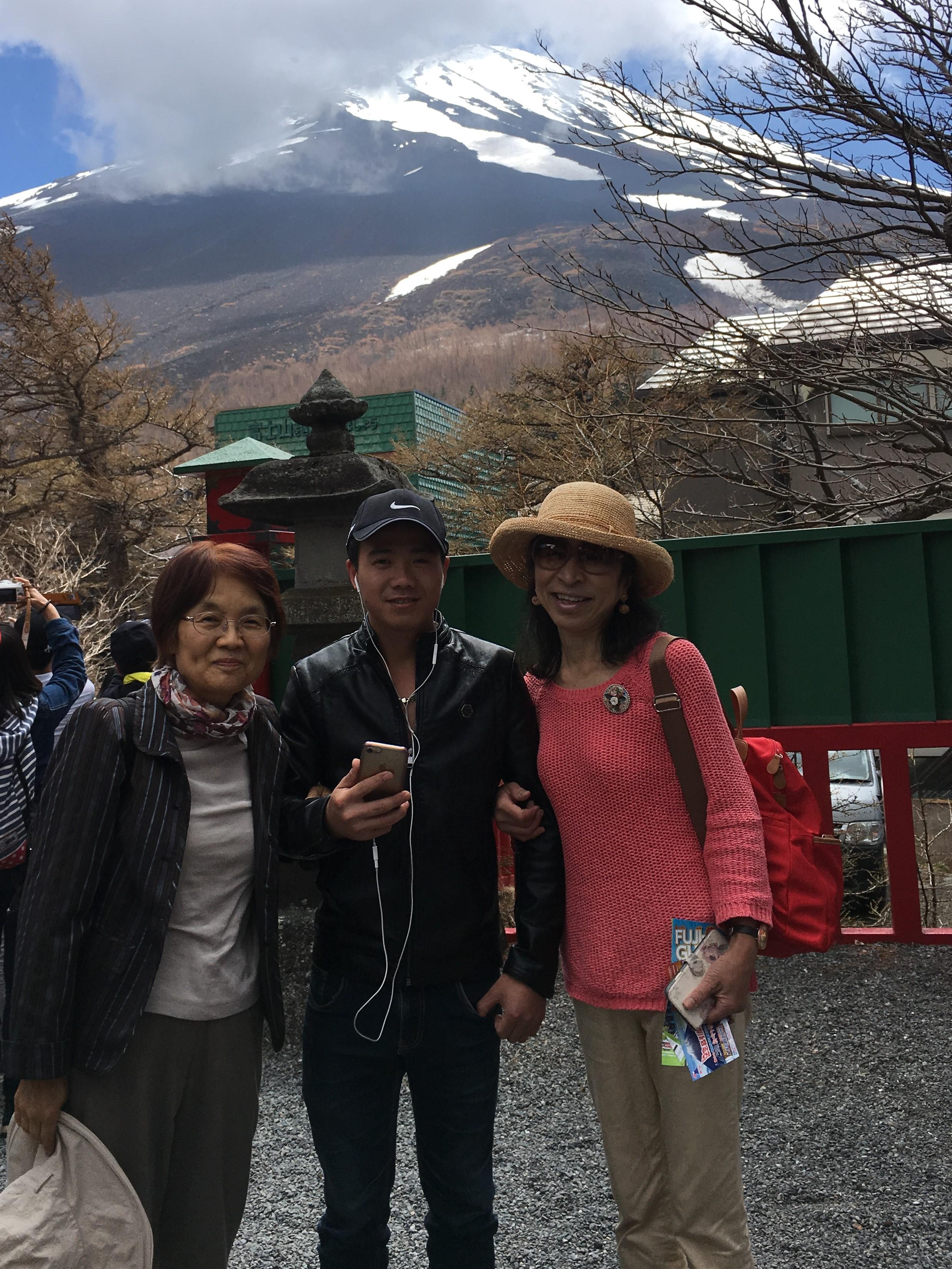 富士山５合目、バス旅行